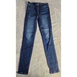 American Eagle Jeans Womens 0 Next Level Stretch Jegging Skinny Dark High Rise
